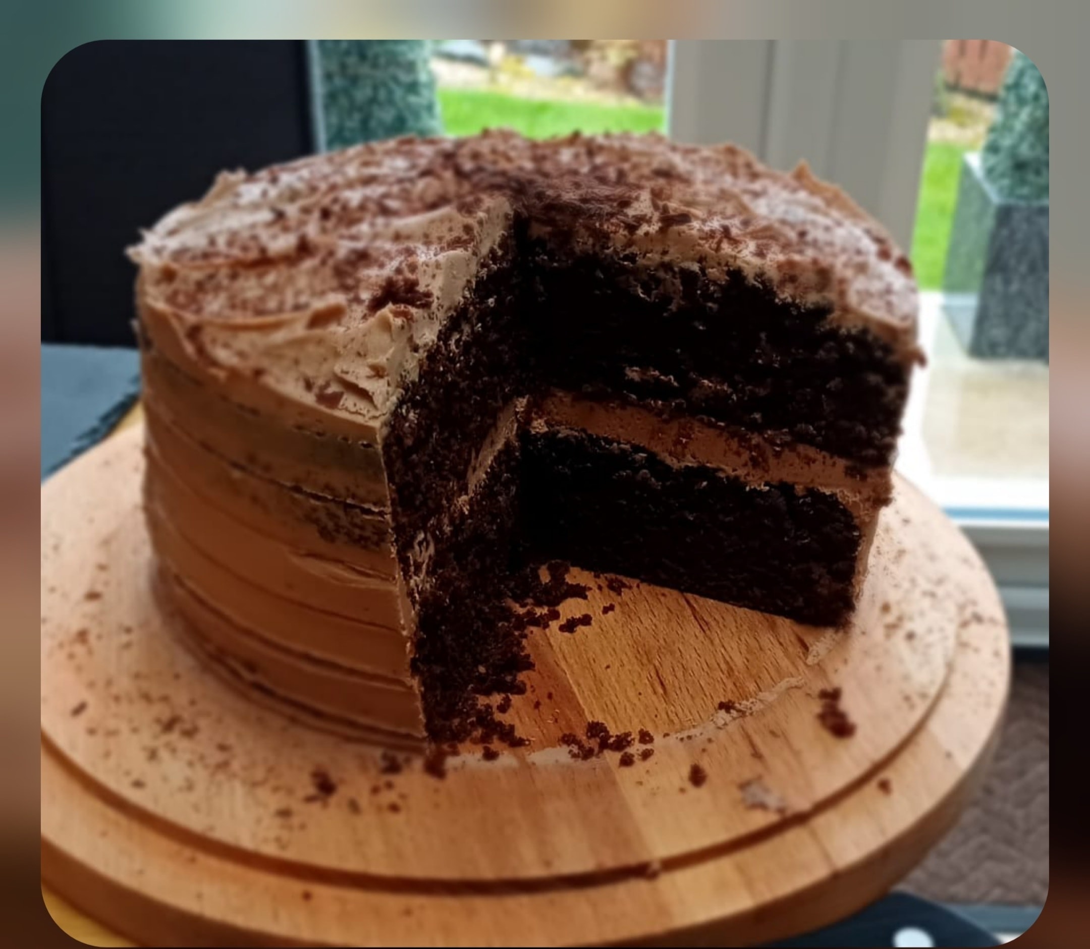 Double Chocolate Mousse Cake